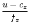 $\displaystyle {\frac{{u-c_x}}{{f_x}}}$